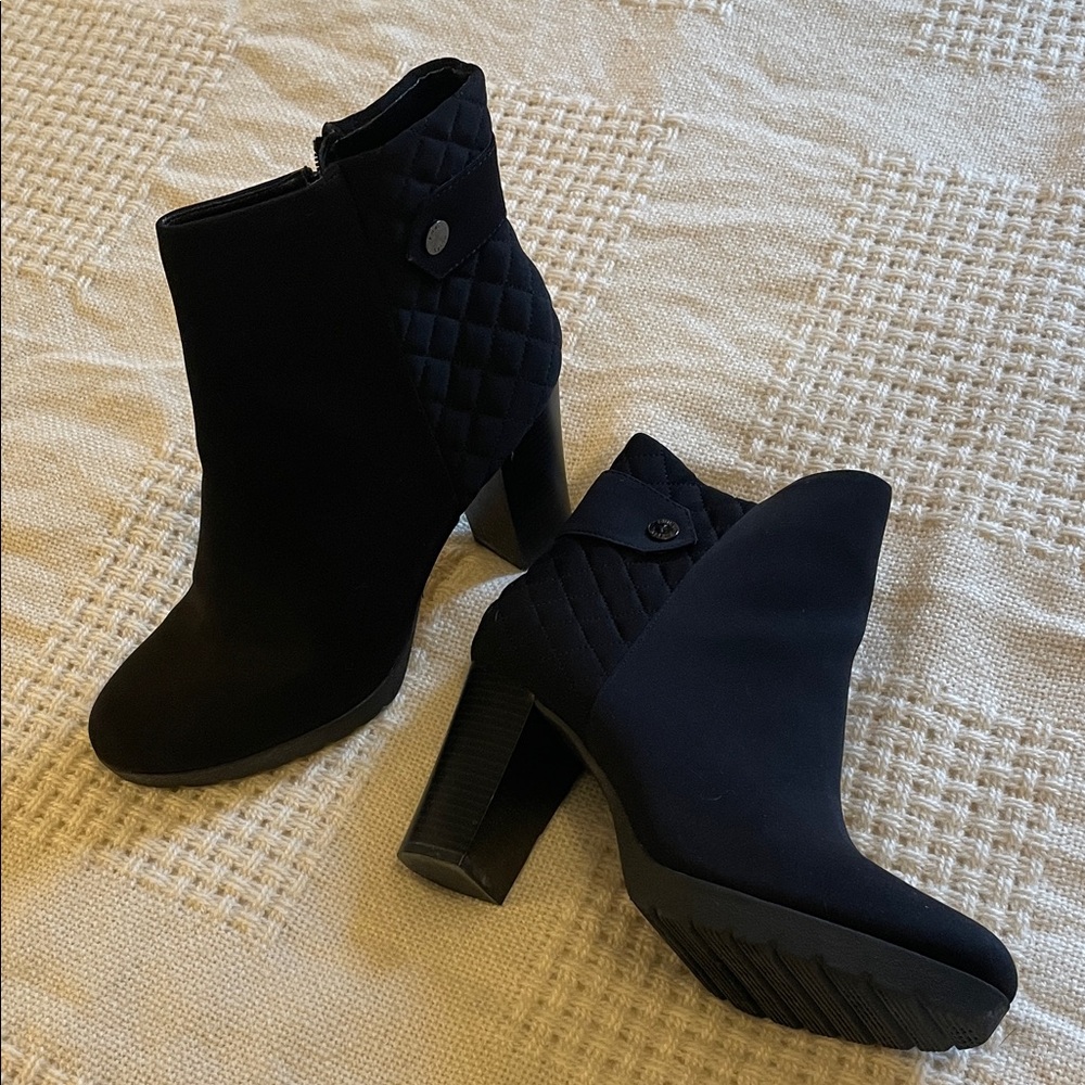 Anne Klein Black Ankle Boots